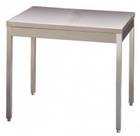 Table INOX pitements carrs avec ou sans dosseret (largeur 600mm)