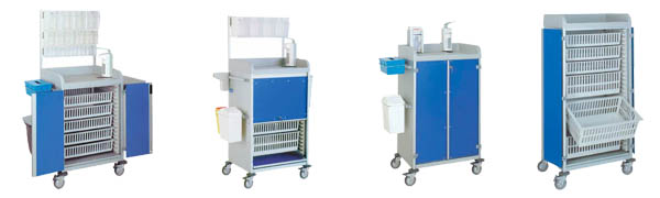 Chariot de distribution des médicaments