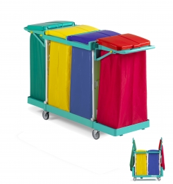 Chariot de collecte du linge quadruple MAGIC 190B