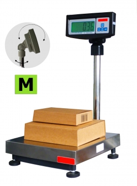 Balance de pesage avec colonne et indicateur, homologuée, portée 60 à 300kg. ( PV )