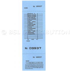 Ticket pressing - carnet de tickets numérotés