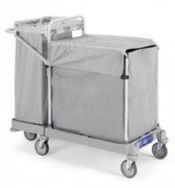 Chariot de collecte du linge pour blanchisserie 200L + 120L