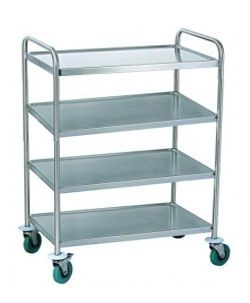 Chariot de service en inox 4 plateaux 1000x600mm