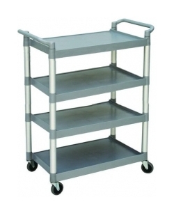 Chariot de service 4 plateaux 615x400mm en polypropylne