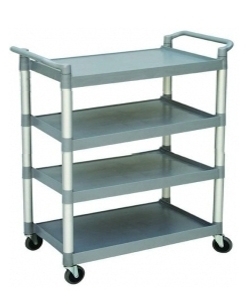 Chariot de service 4 plateaux 780x480mm en polypropylne