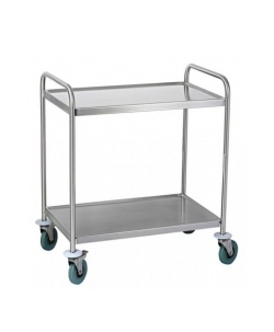 Chariot de service 2 plateaux 820x500mm en inox