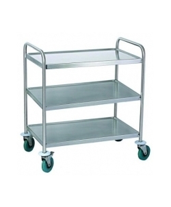 Chariot de service 3 plateaux 820x500mm en inox