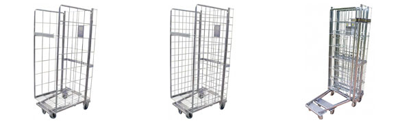 Chariot grillagé emboîtables