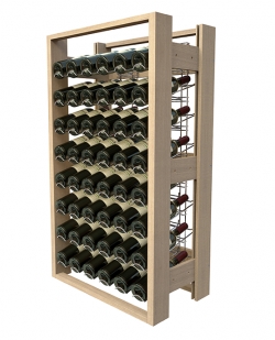 Prsentoir  vin professionnel, en bois - 48 bouteilles de vin 75cl