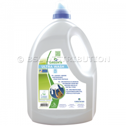 Lessive liquide concentre GREEN'R ULTRA WASH 3L, hypoallergnique