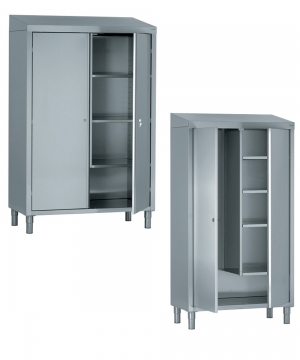 Armoire de rangement inox frritique - Profondeur 400mm