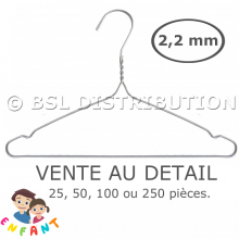 Cintres ENFANTS fer pressing / Au dtail