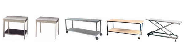 Tables de tri et de pliage en inox - Matériel / Equipement mairie et collectivité