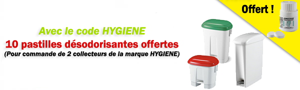 Poubelle hygiénique avec pédale d'ouverture