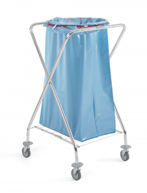 Chariot porte sac  dchets pliable DUST - 120L