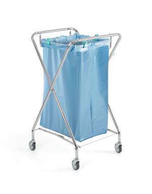 Chariot porte sac  dchets pliable DUST - 120L