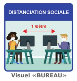 Affiches de prvention sanitaire - DISTANCIATION SOCIALE