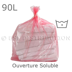 Sac  linge  ouverture soluble 90L - Eau froide