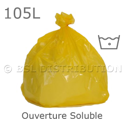 Sac  linge  ouverture soluble 105L - Eau froide