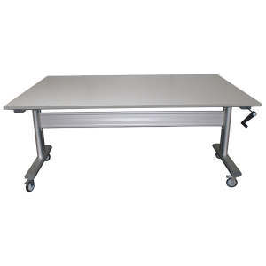 Table ergonomique aluminium / bois  hauteur rglable- Manuelle