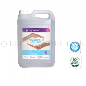 PHAGO RUB GEL SPS 5L - Gel hydro-alcoolique pour la désinfection des mains