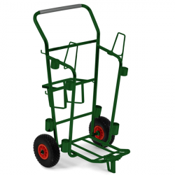 Chariot de cantonnier NU personnalisable - VERT