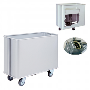 Chariot  fond mobile pour linge- 160L, 223 ou 336L