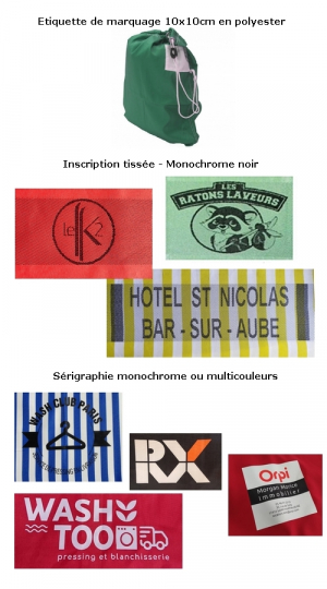 Personnalisez ici vos sacs  linge 50, 60 et 70L