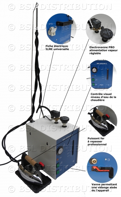 Syleo®, Centrale vapeur professionnelle pour particulier - Fer à repasser,  planche et centrale à louer - Location