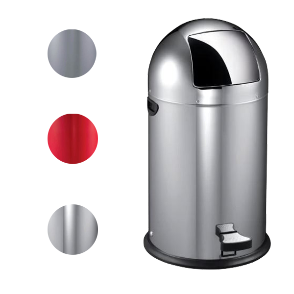 Poubelles automatiques colorées ou inox, capacité 42 ou 50L